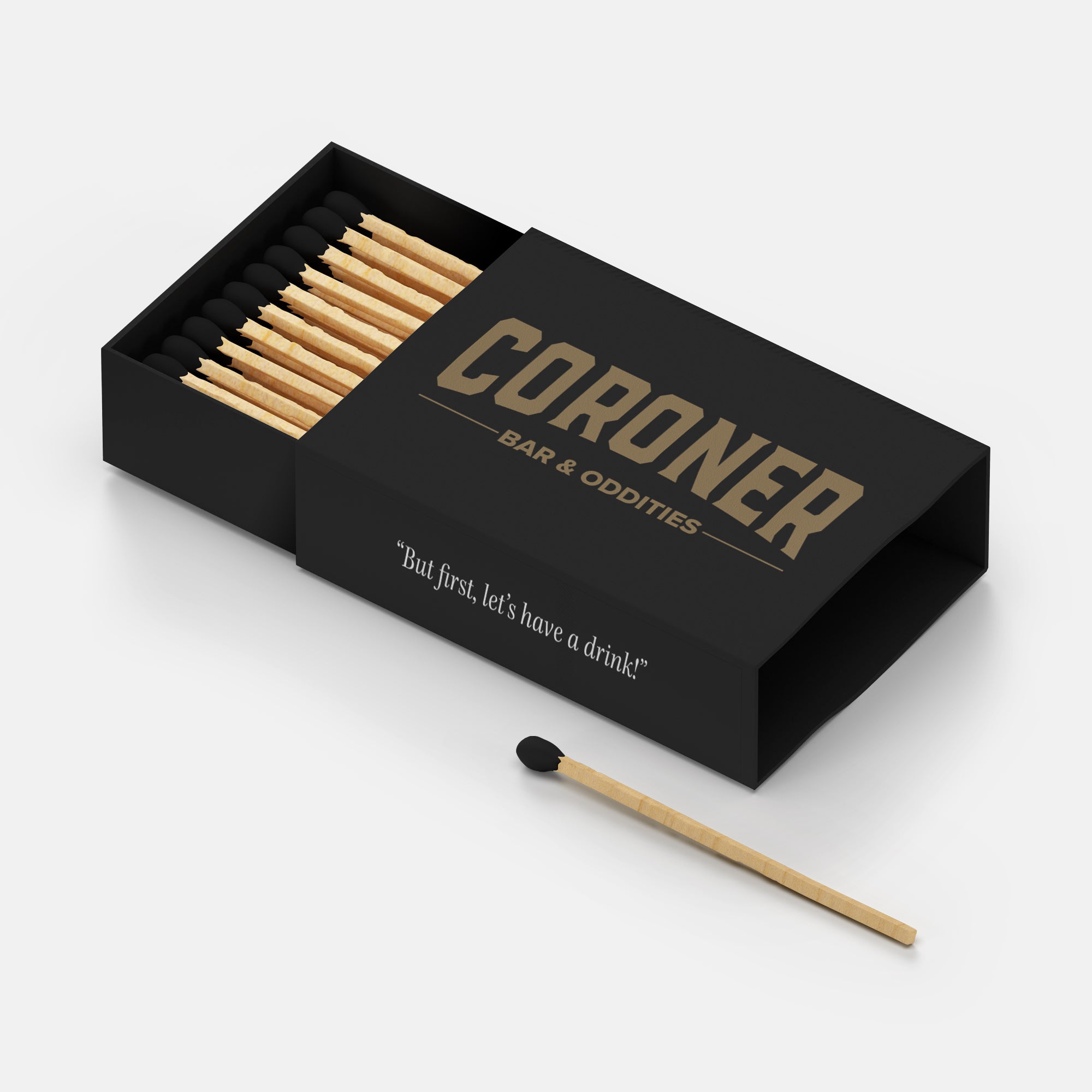 Curious Haunts Coroner Bar Matchbox