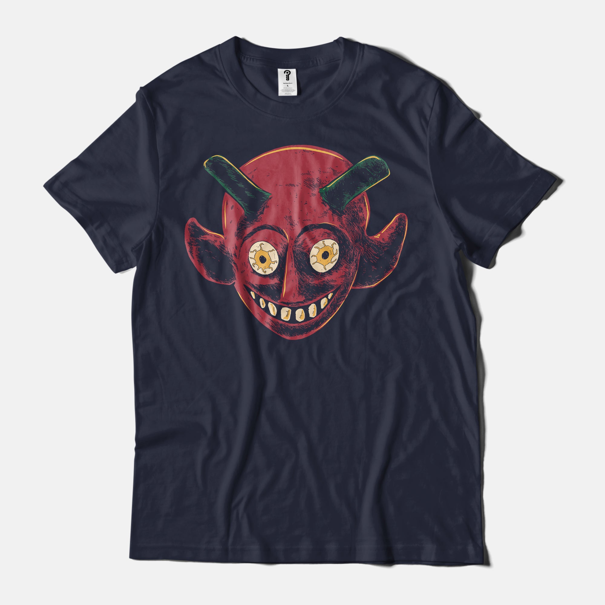 Curious Haunts Jeremy Haun Devil Head Black T-Shirt
