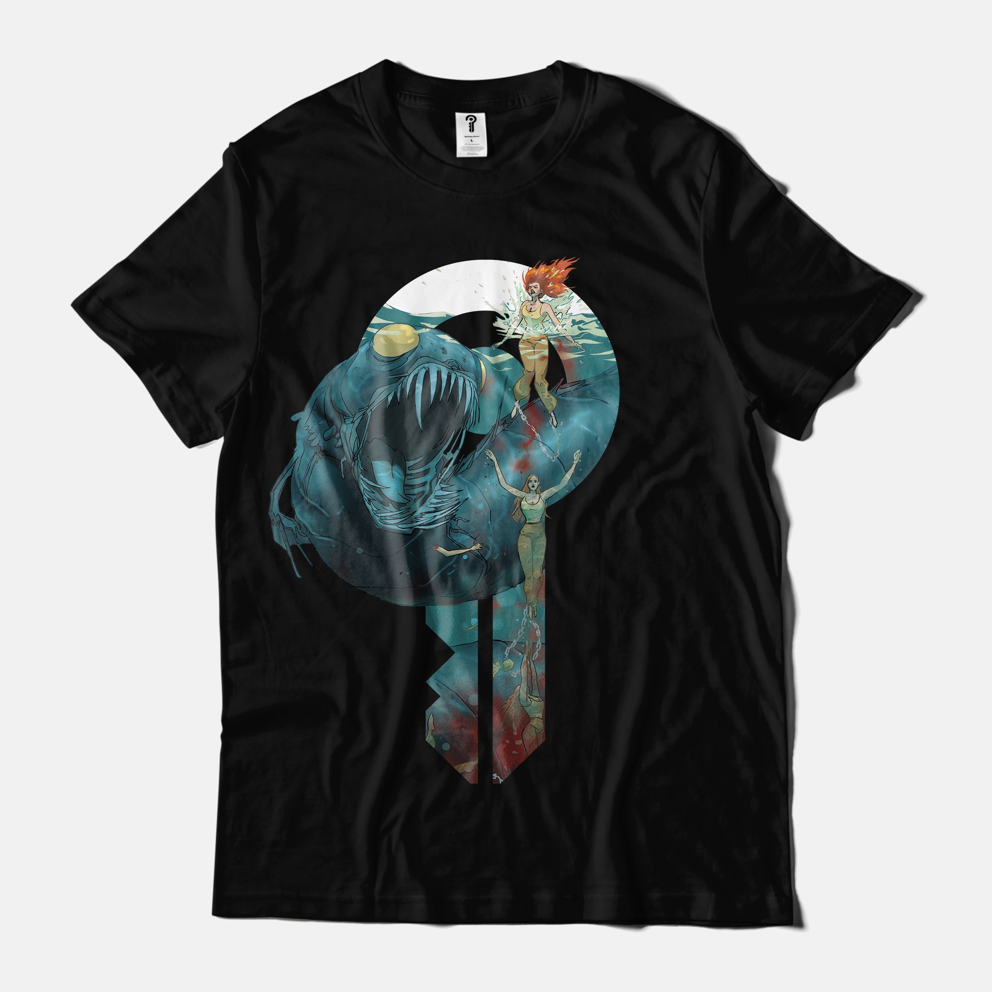 Deluge Riley Rossmo Key Art Black T-Shirt