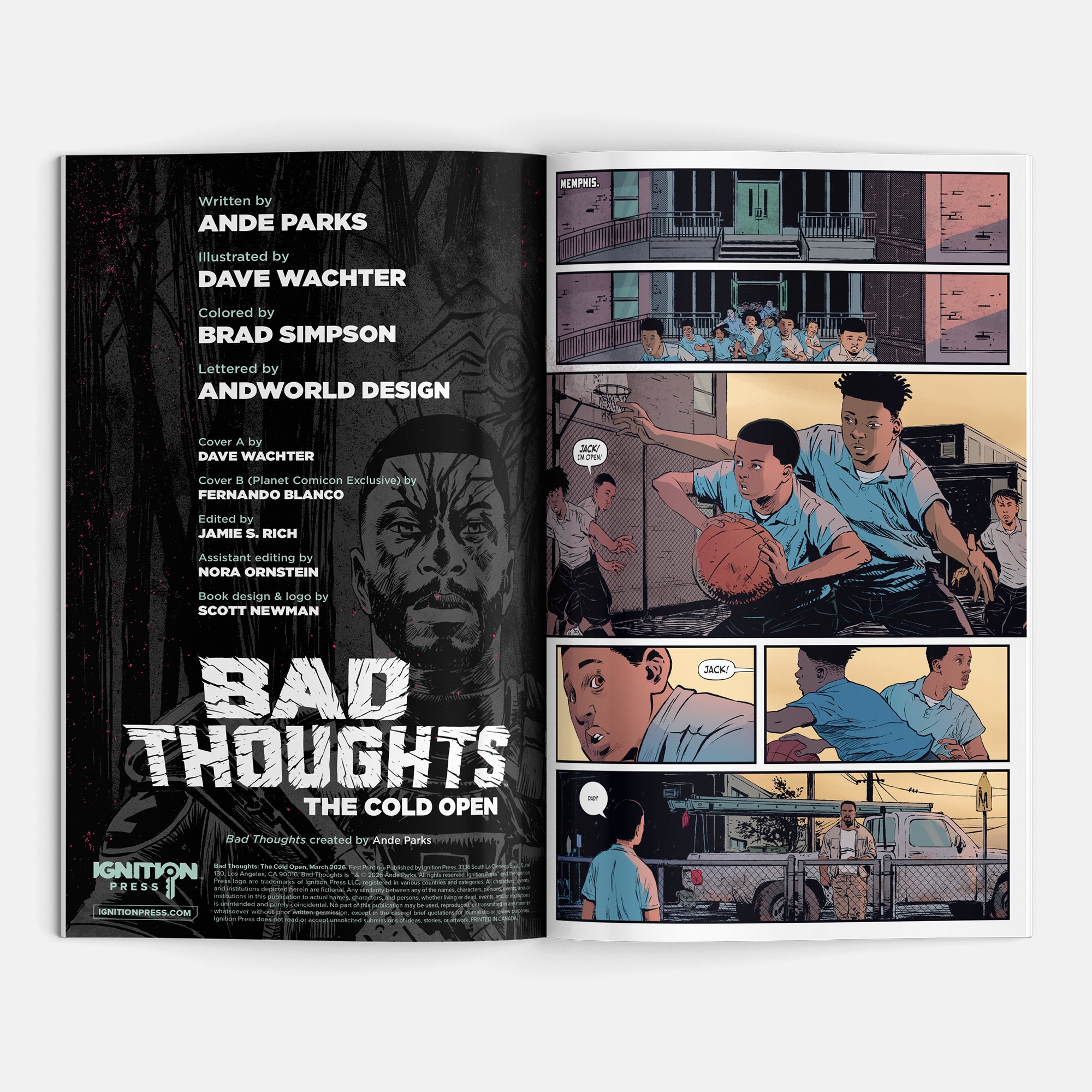 Bad Thoughts: The Cold Open Cover B Fernando Blanco Planet Comic Con Exclusive