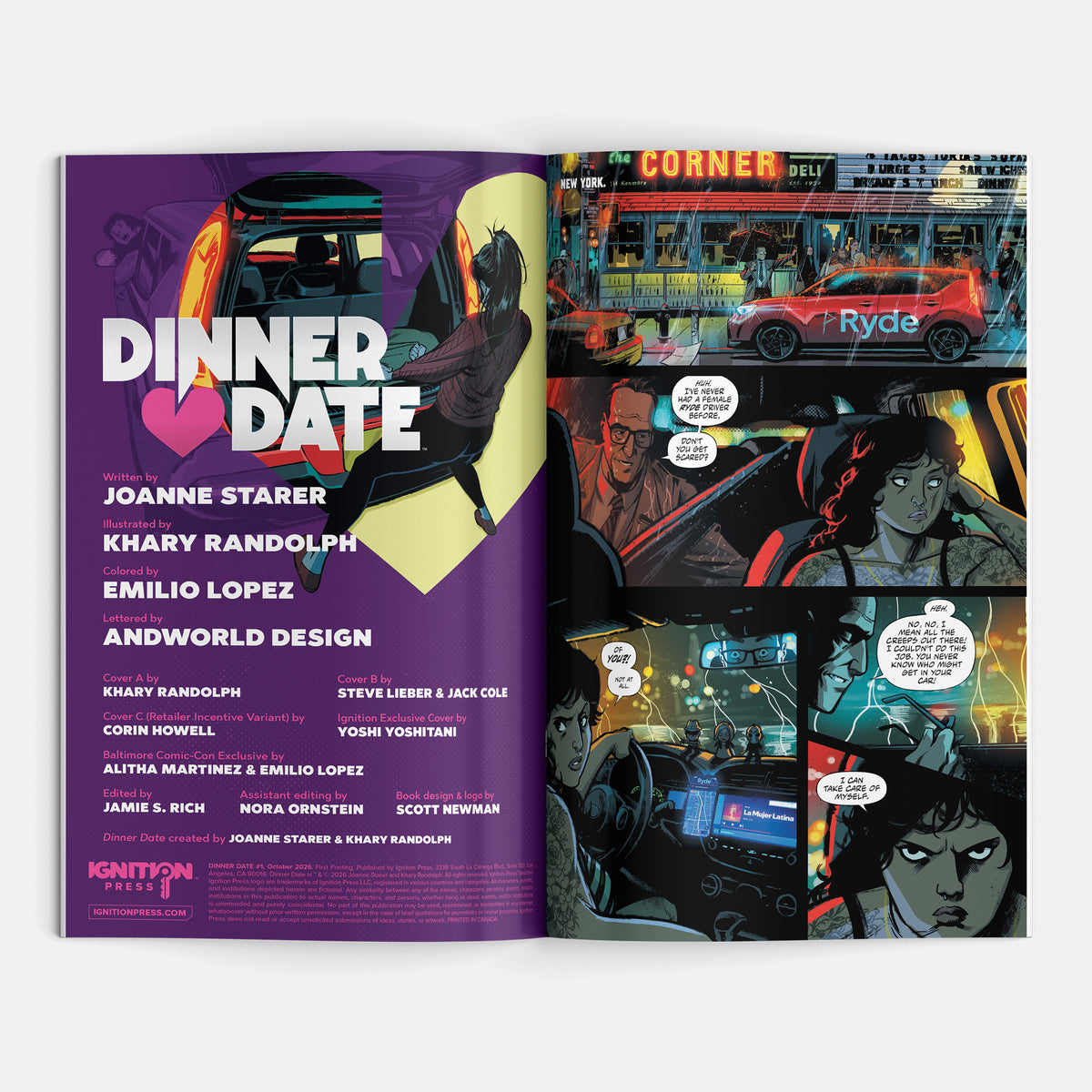 Dinner Date #1 Cover D Yoshi Yoshitani Ignition Exclusive