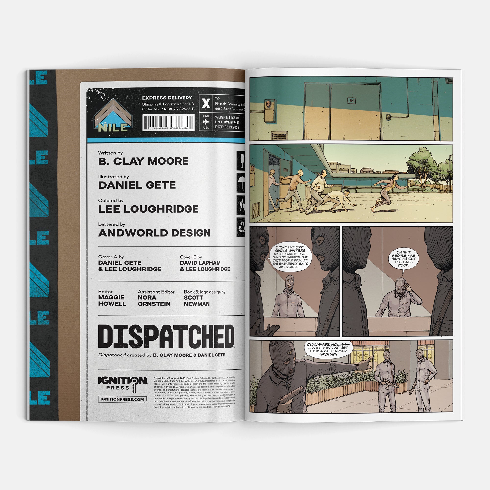 Dispatched #2 Cover A Daniel Gete
