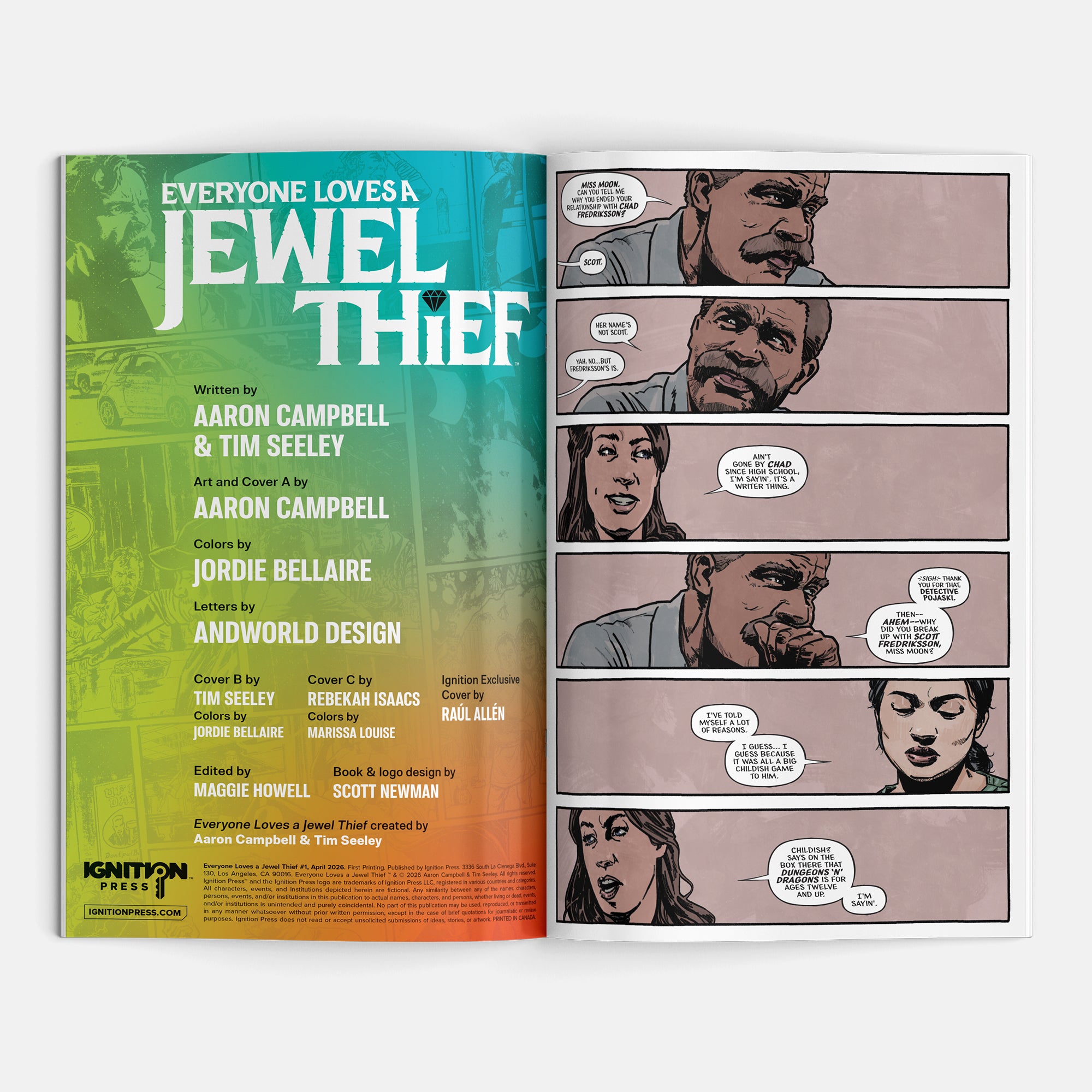 Everyone Loves A Jewel Thief #1 Cover A Aaron Campbell