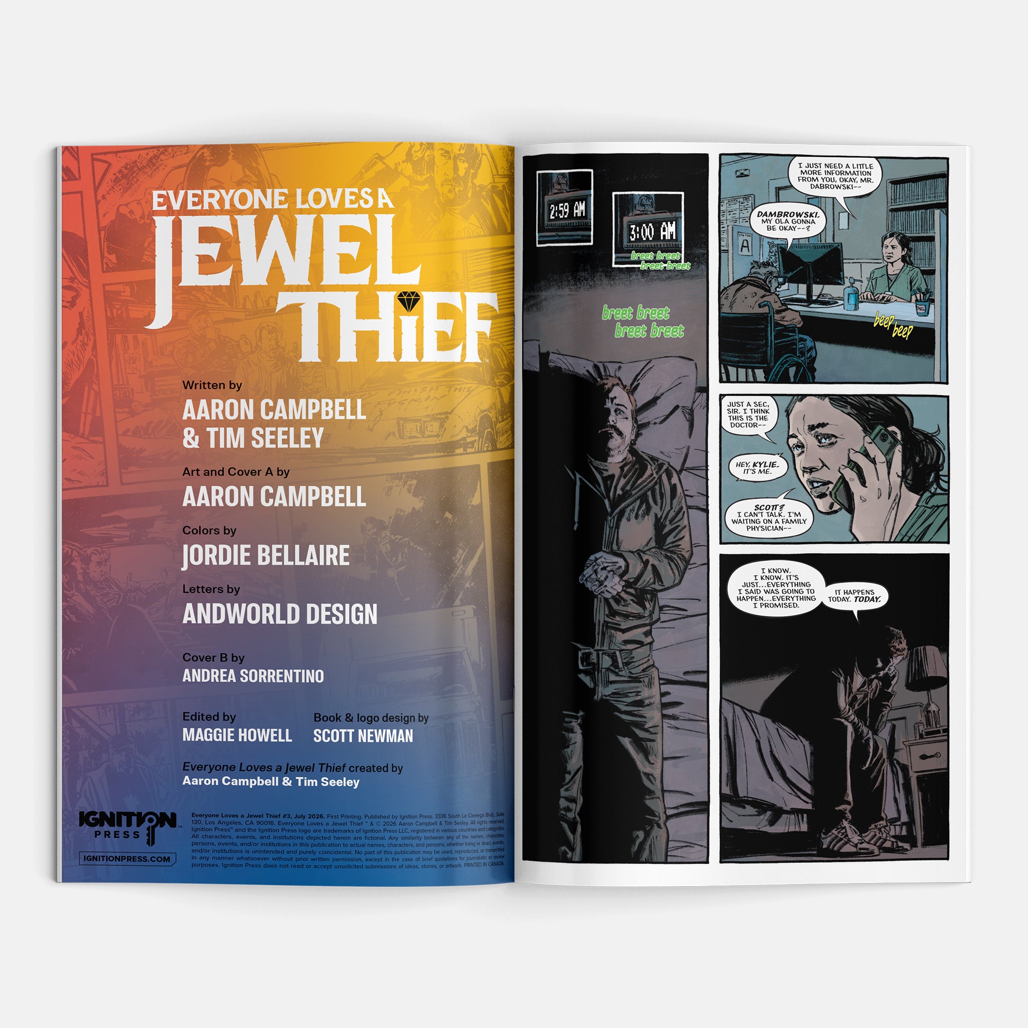 Everyone Loves A Jewel Thief #3 Cover A Aaron Campbell