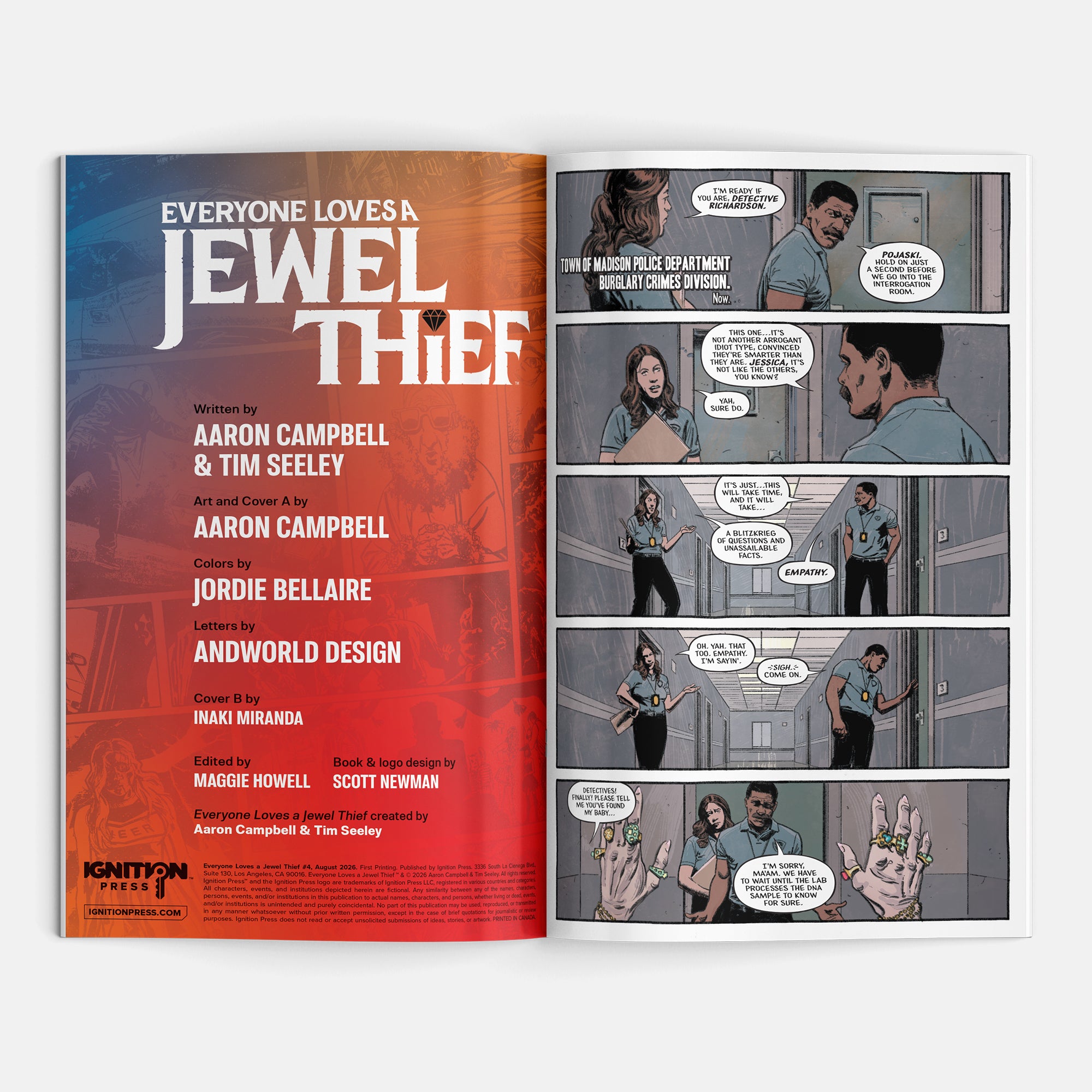 Everyone Loves A Jewel Thief #4 Cover A Aaron Campbell
