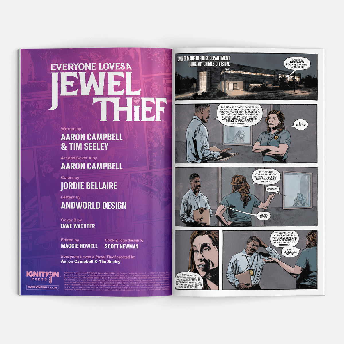 Everyone Loves A Jewel Thief #5 Cover A Aaron Campbell