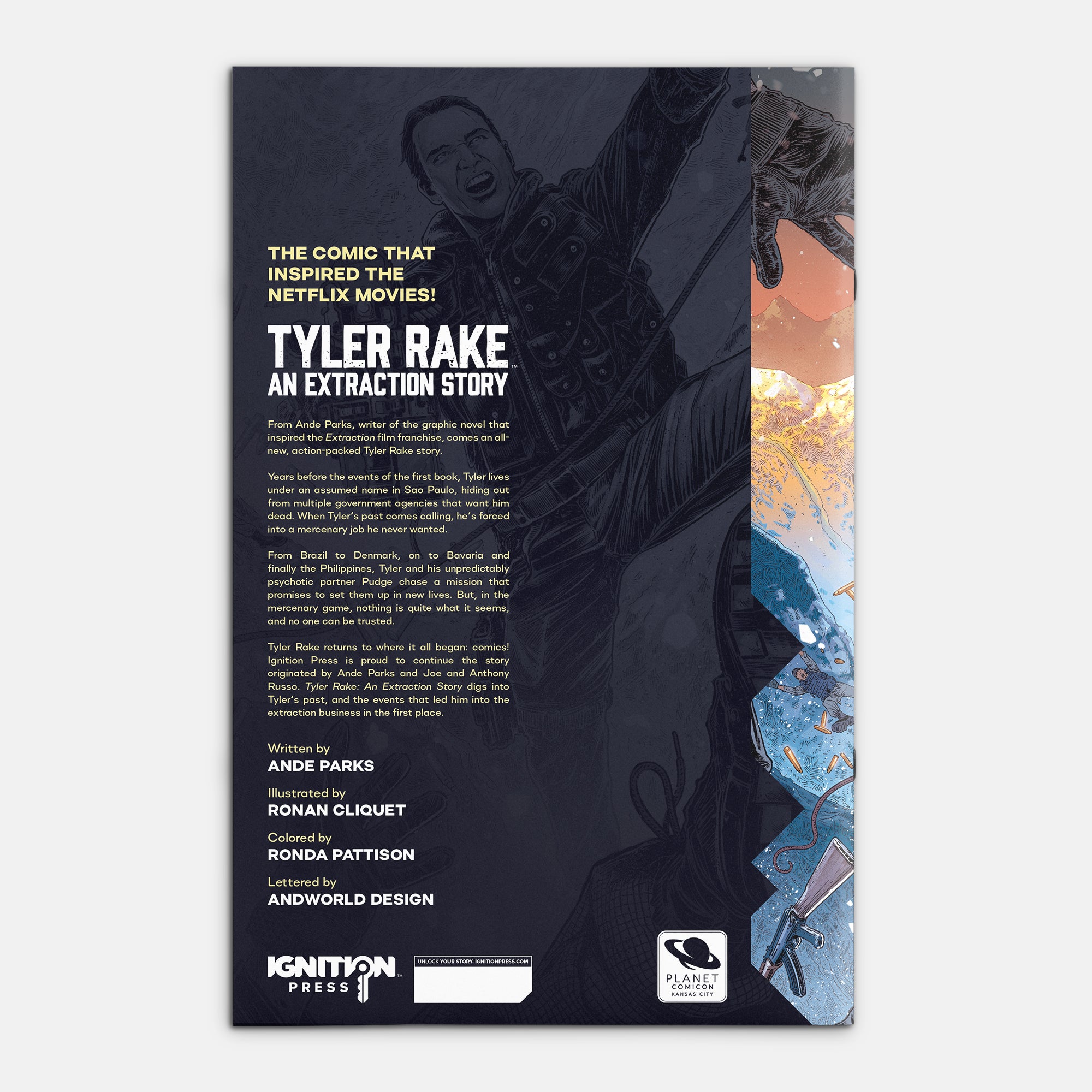 Tyler Rake: An Extraction Story #1 Cover E Exclusive Planet Comic Con.