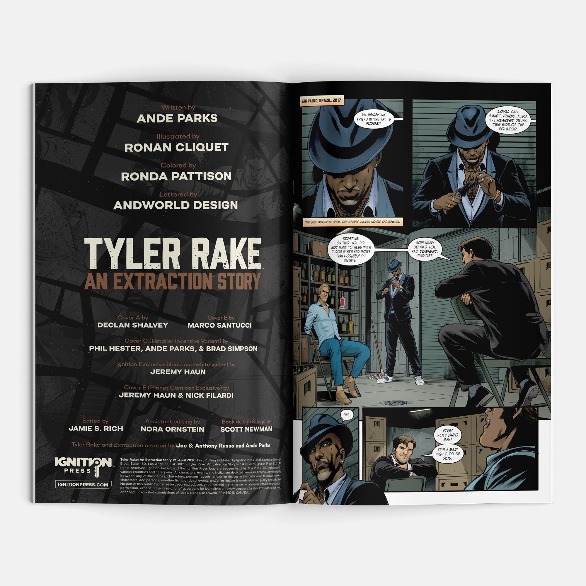 Tyler Rake: An Extraction Story #1 Cover C Phil Hester 1:10