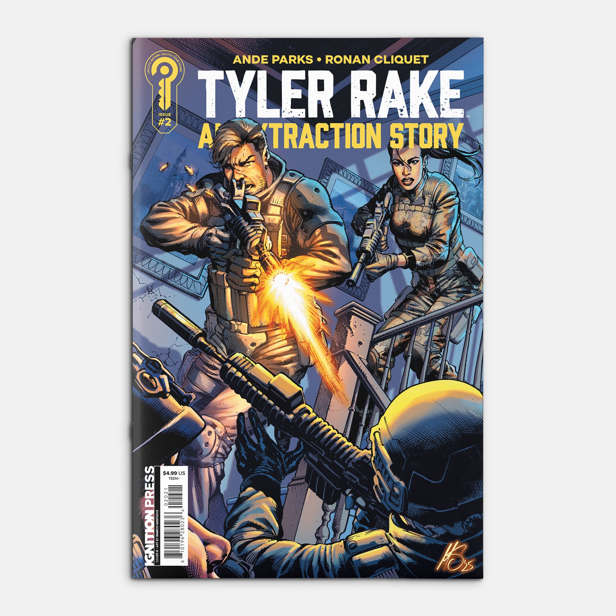 Tyler Rake: An Extraction Story #2 Cover B Marco Santucci