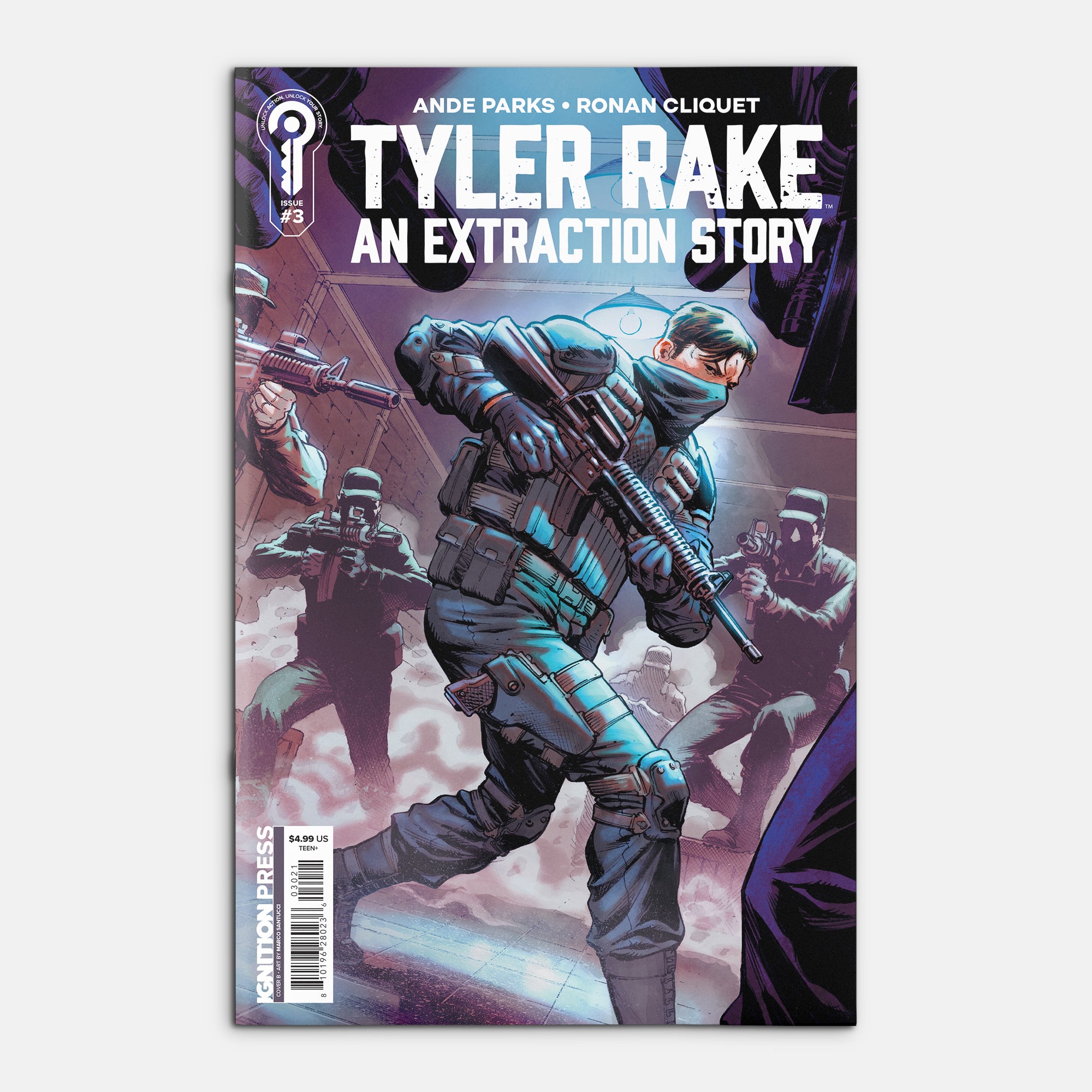 Tyler Rake: An Extraction Story #3 Cover B Marco Santucci
