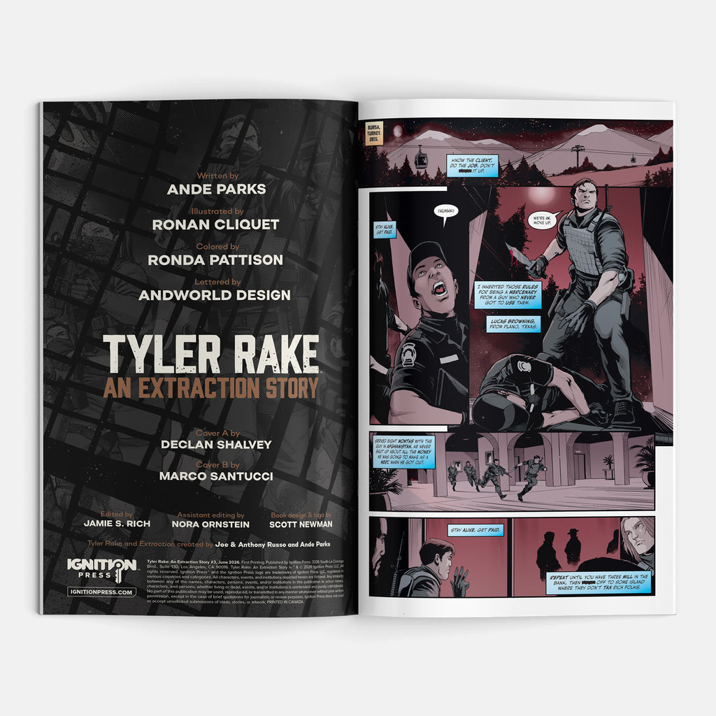Tyler Rake: An Extraction Story #3 Cover A Declan Shalvey