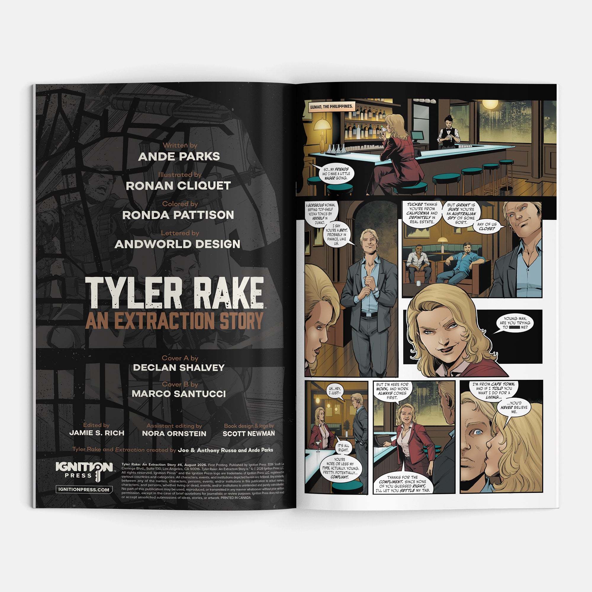 Tyler Rake: An Extraction Story #4 Cover A Declan Shalvey