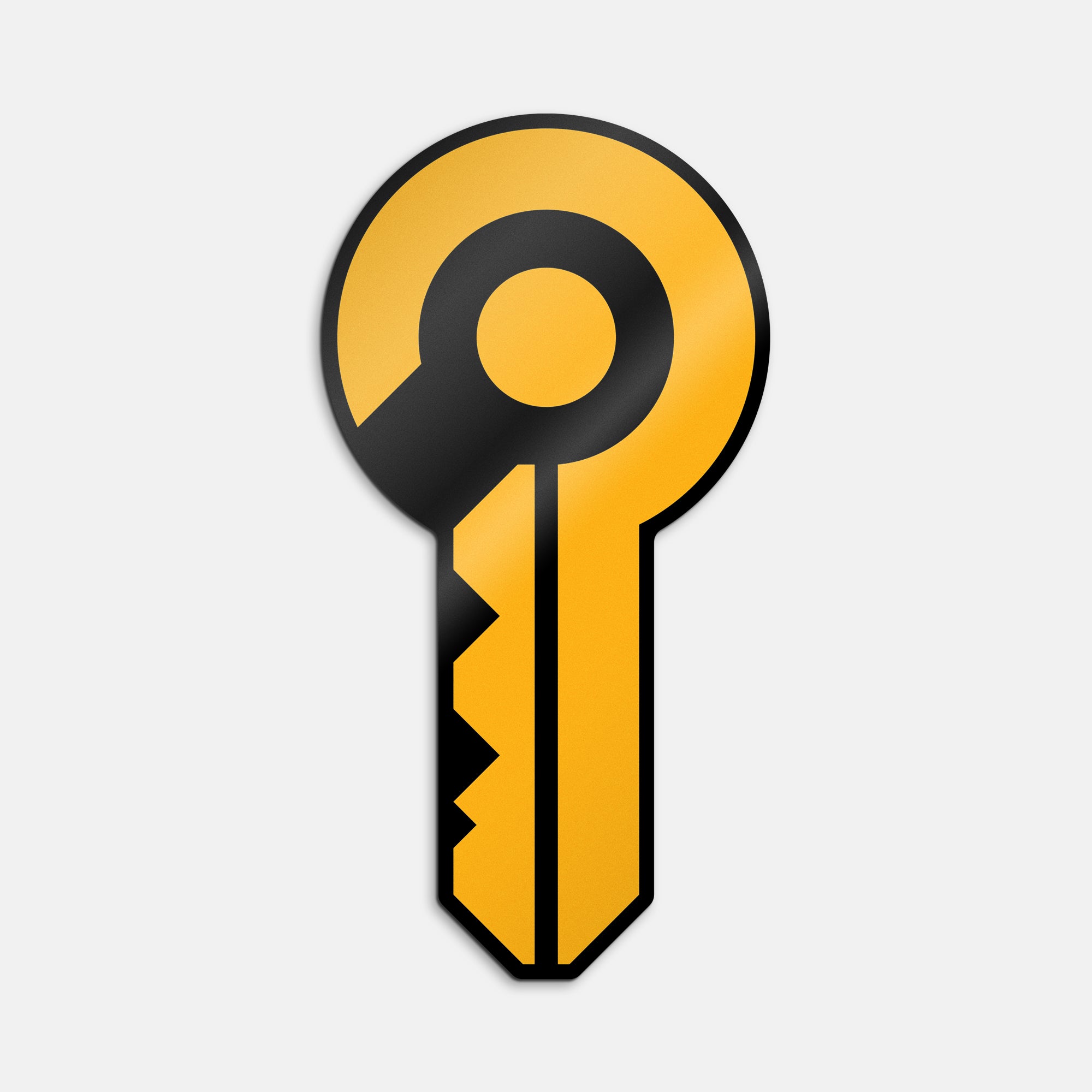 Ignition Press Key Logo Vinyl Sticker