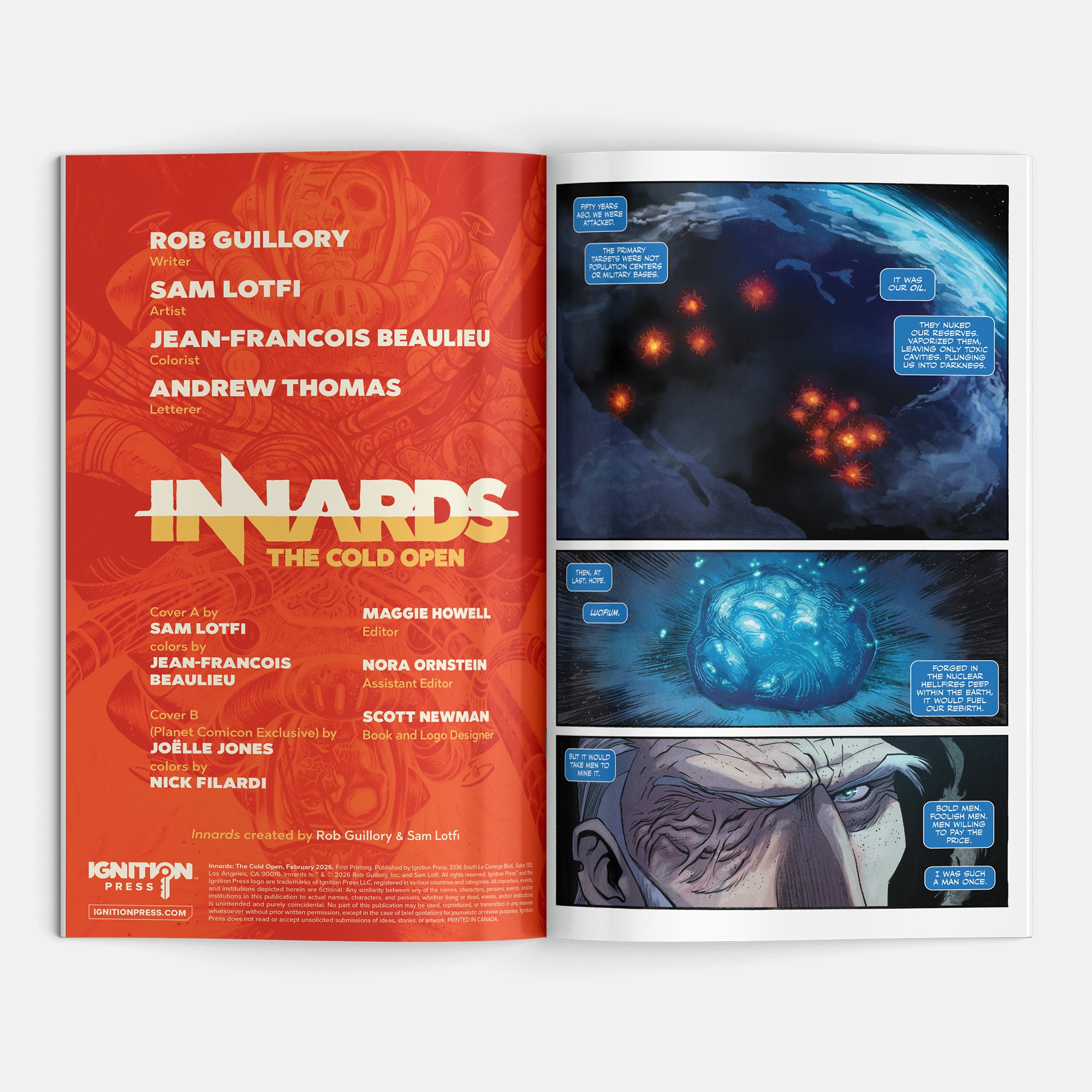 Innards: The Cold Open Cover B Joëlle Jones Planet Comic Con Exclusive