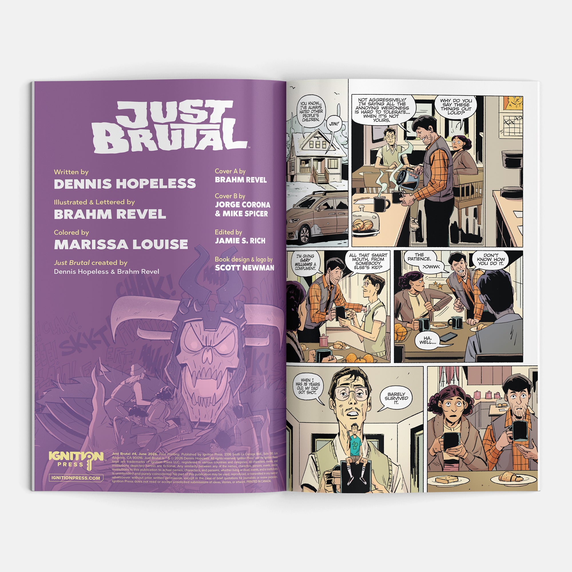 Just Brutal #4 Cover B Jorge Corona