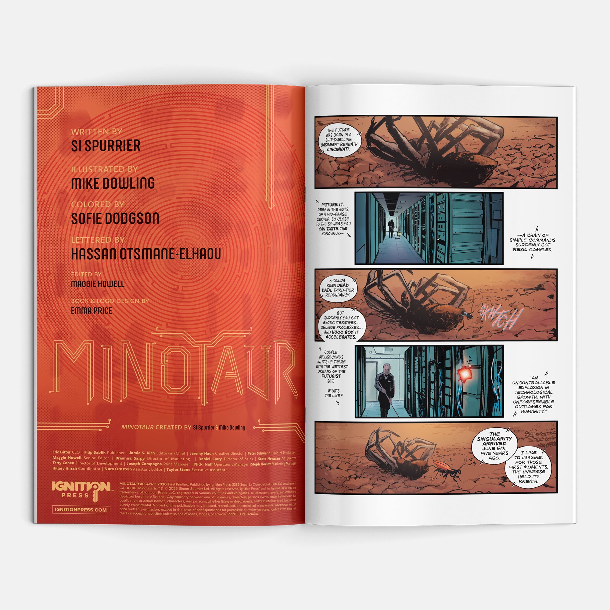 Minotaur The Cold Open Cover A Michael Dowling CGD 2026