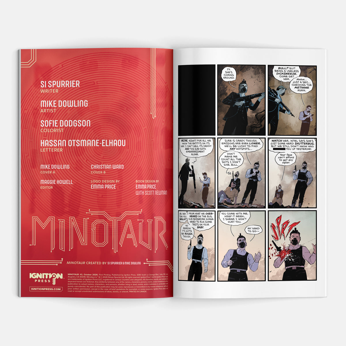 Minotaur #3 Cover A Michael Dowling