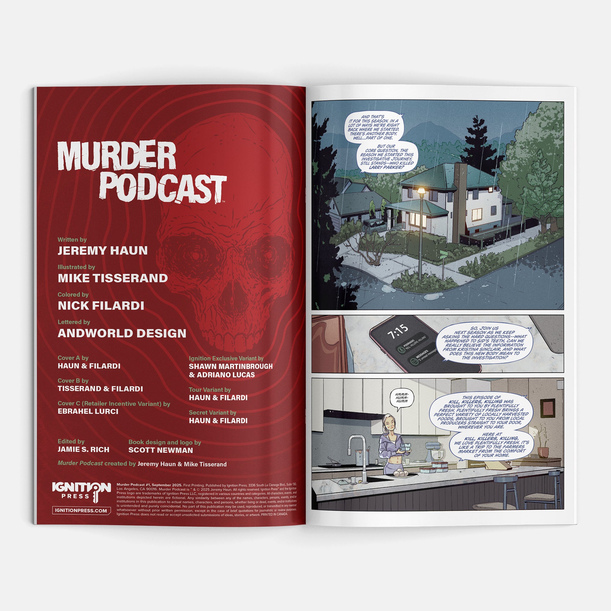 Murder Podcast #1 Cover D Jeremy Haun Tour