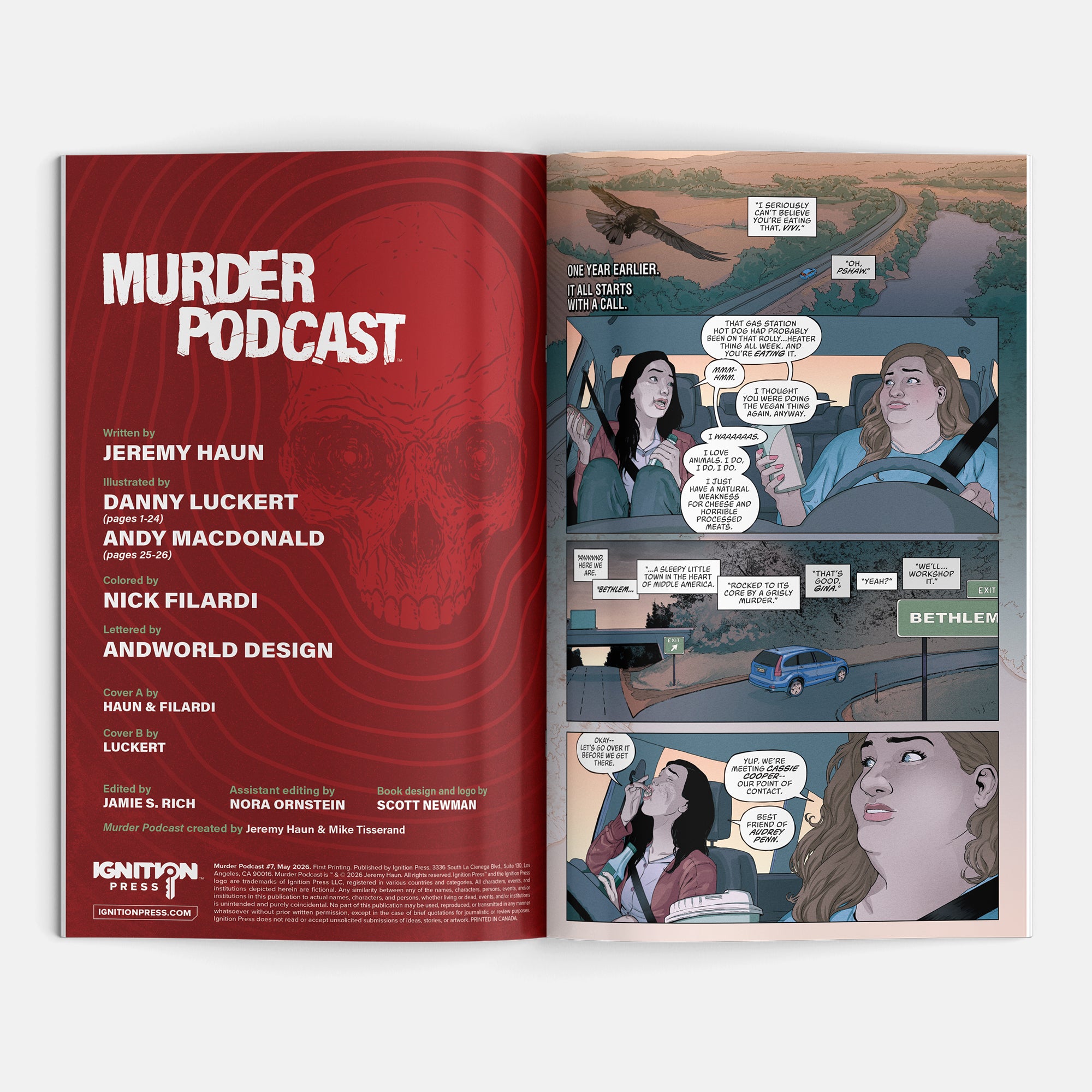 Murder Podcast #7 Cover A Jeremy Haun