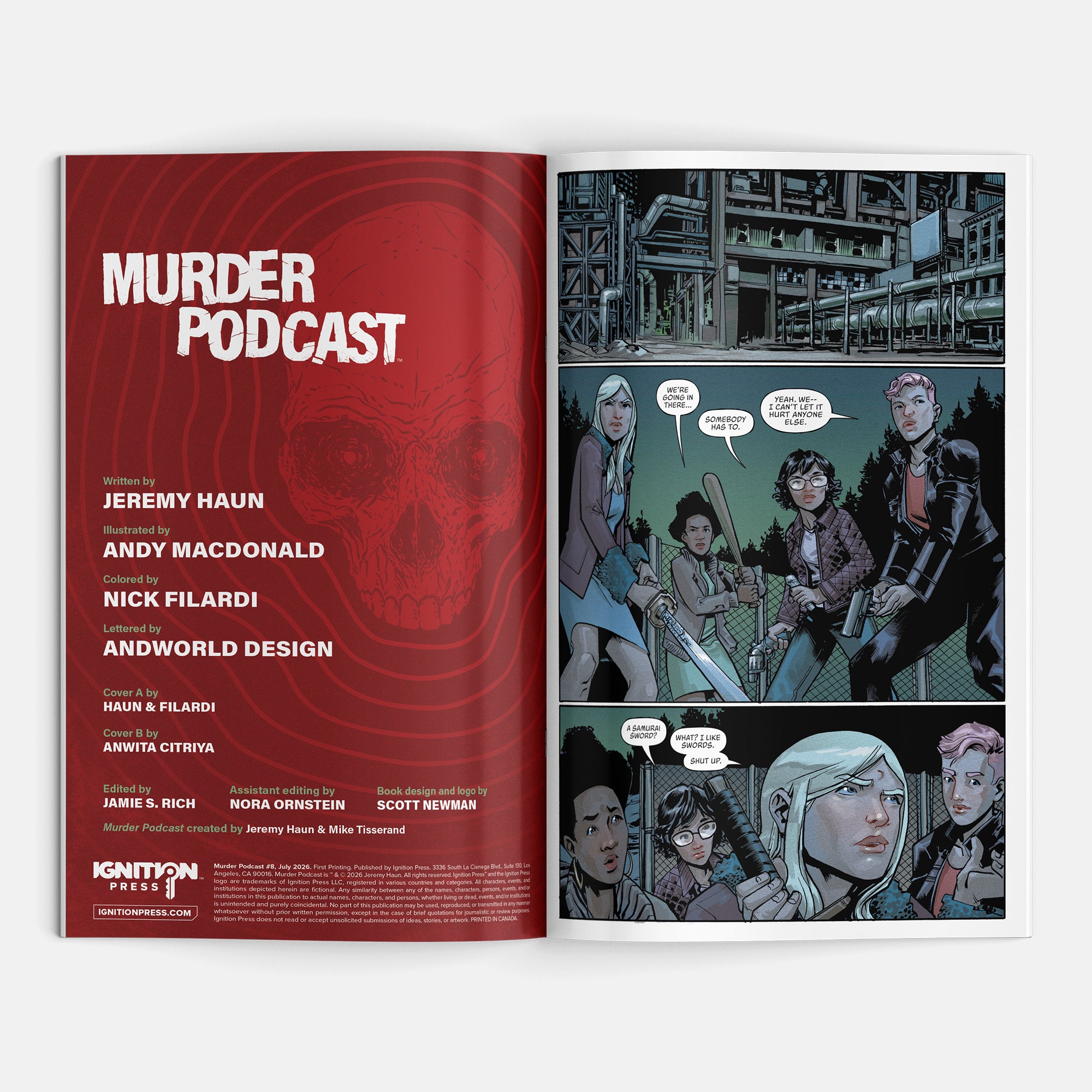Murder Podcast #8 Cover A Jeremy Haun