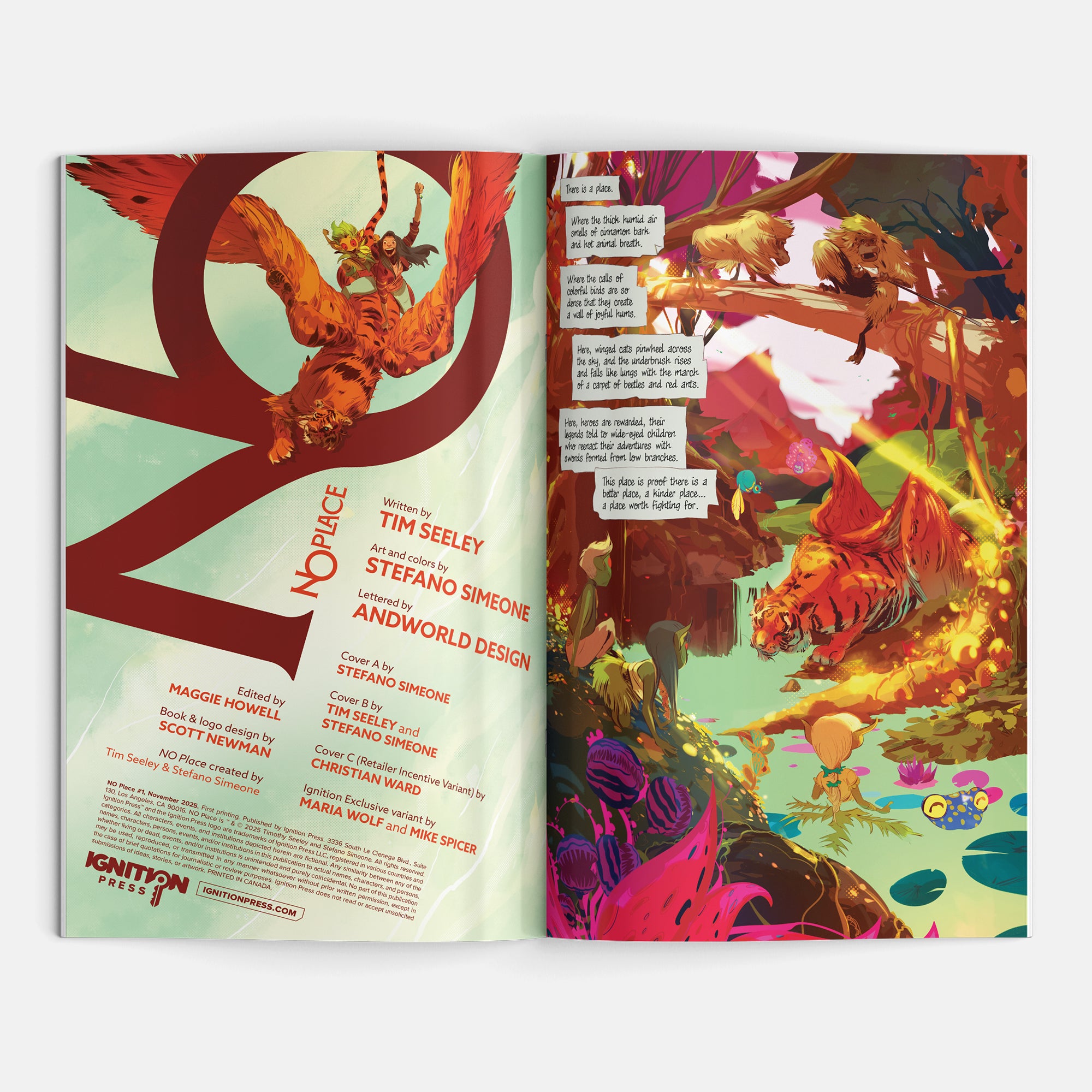 NO Place #1 Cover A Stefano Simeone – Ignition Press