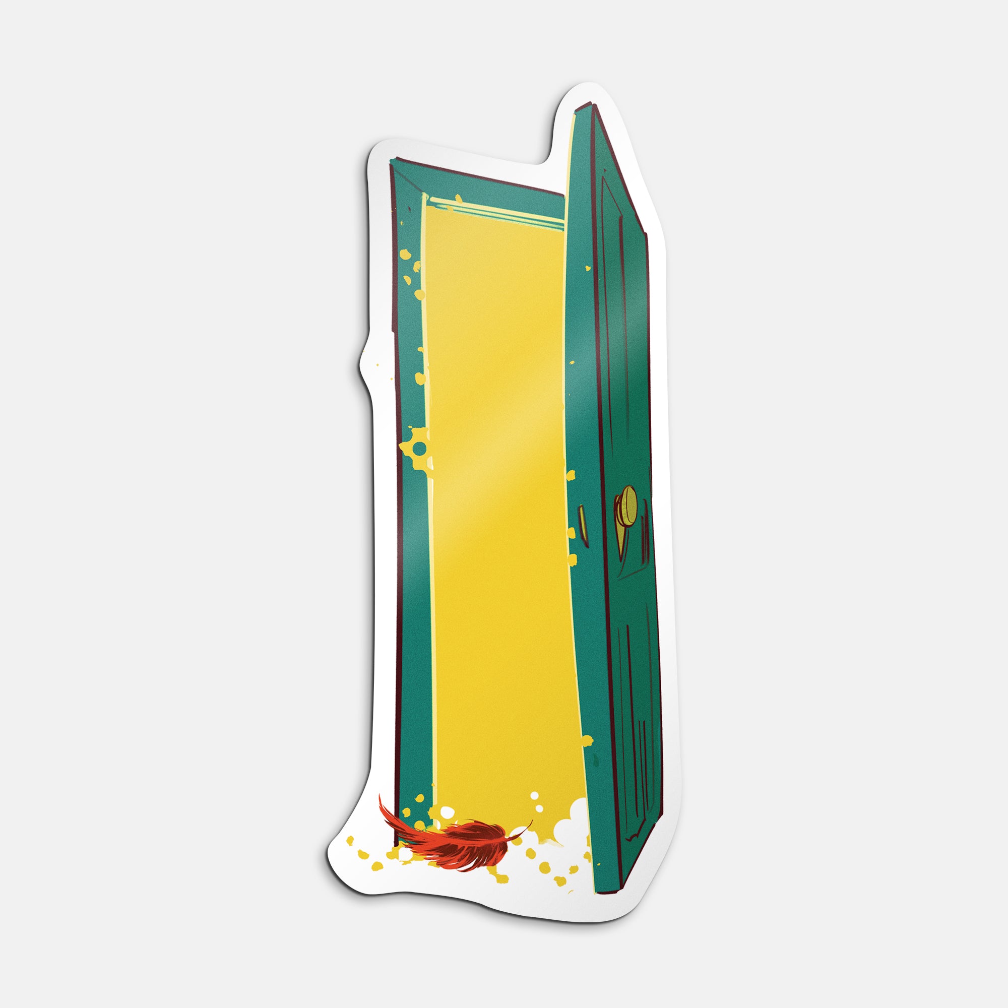 NO Place "Green Door" Vinyl Sticker