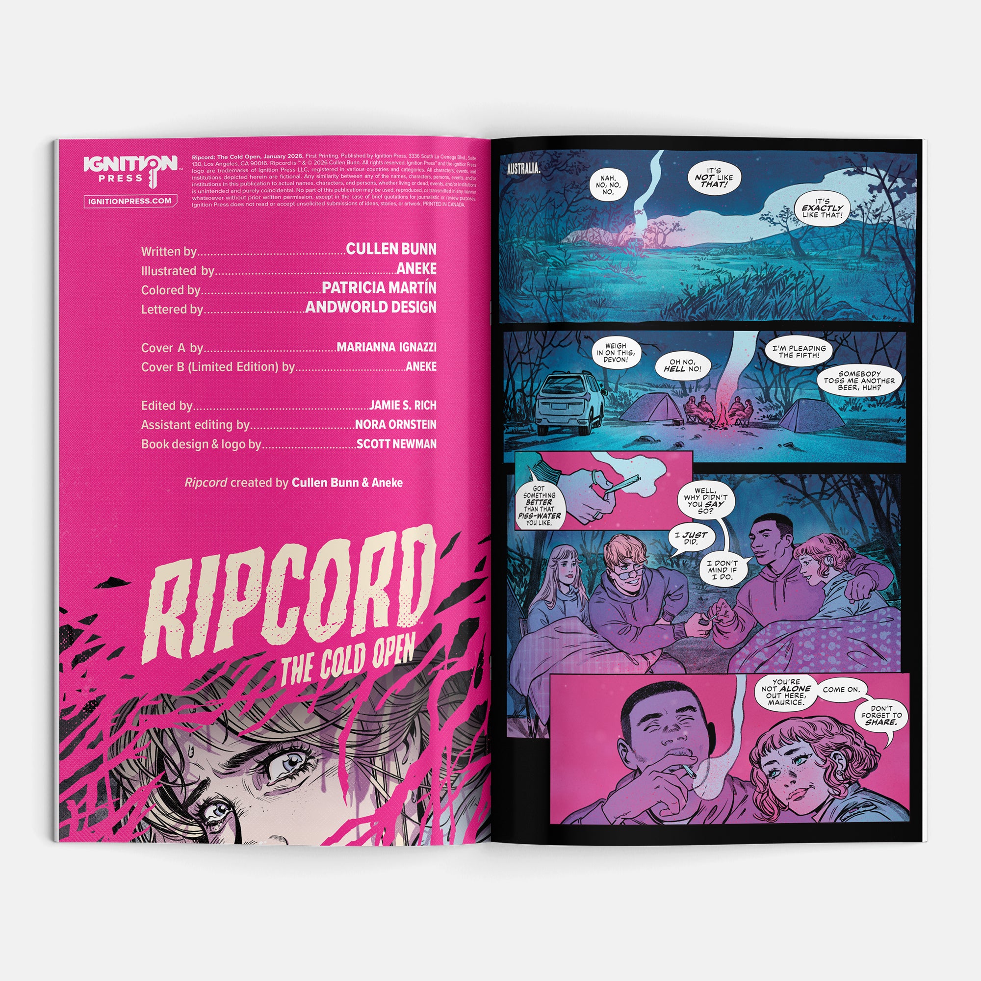 Ripcord: The Cold Open Cover B Aneke