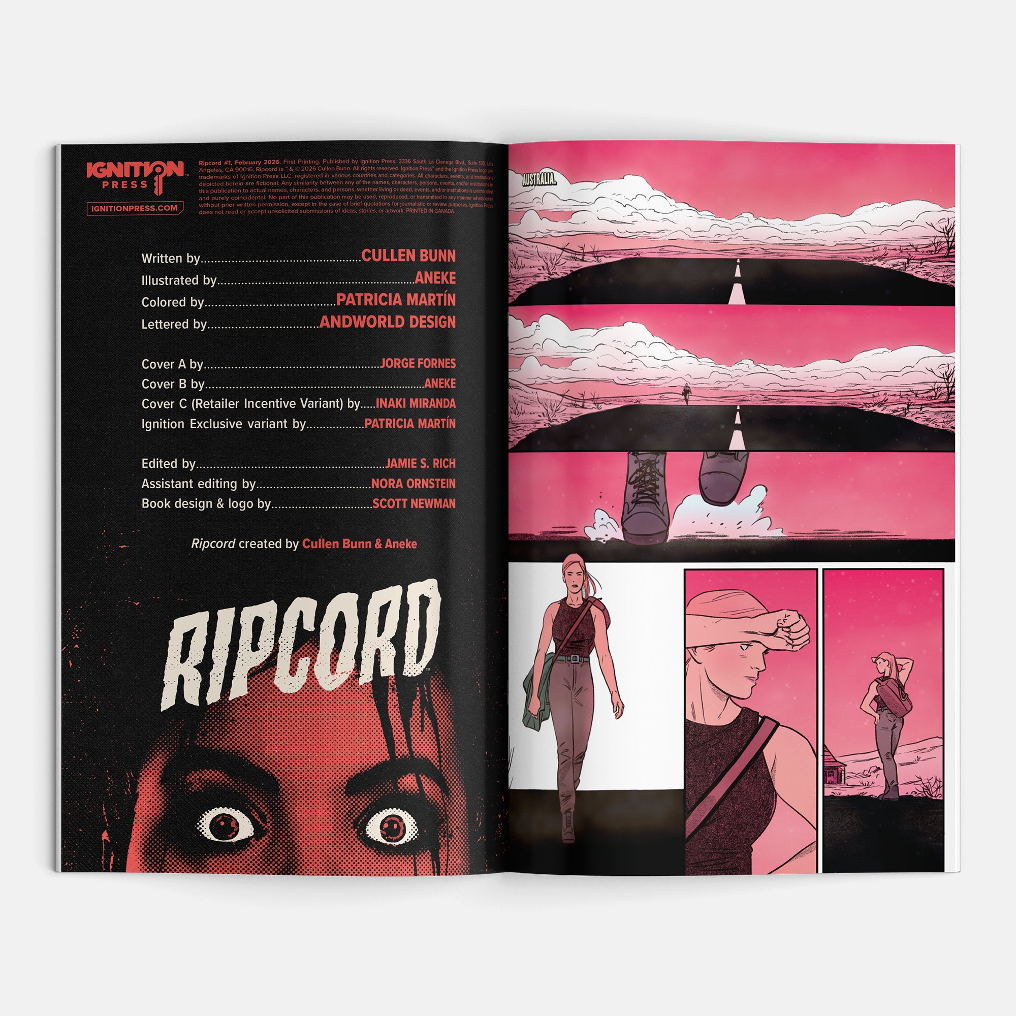 Ripcord #1 Cover B Aneke