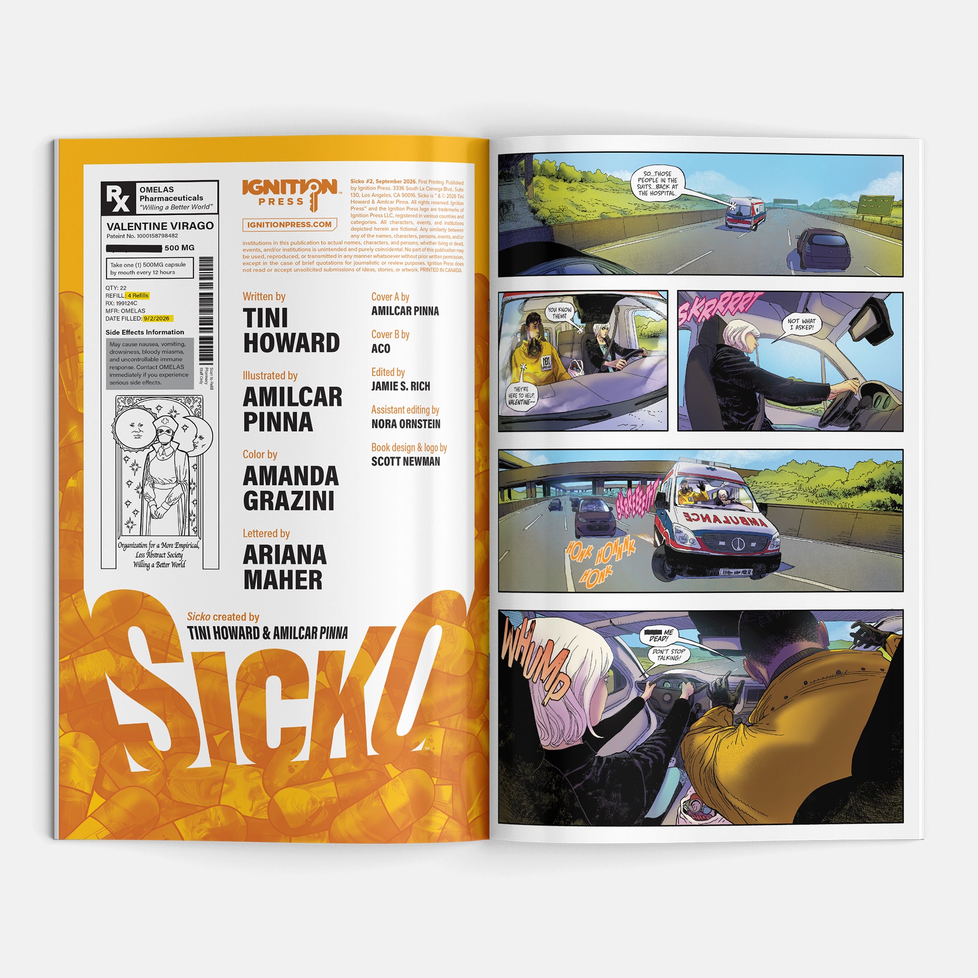 Sicko #2 Cover A Amilcar Pinna