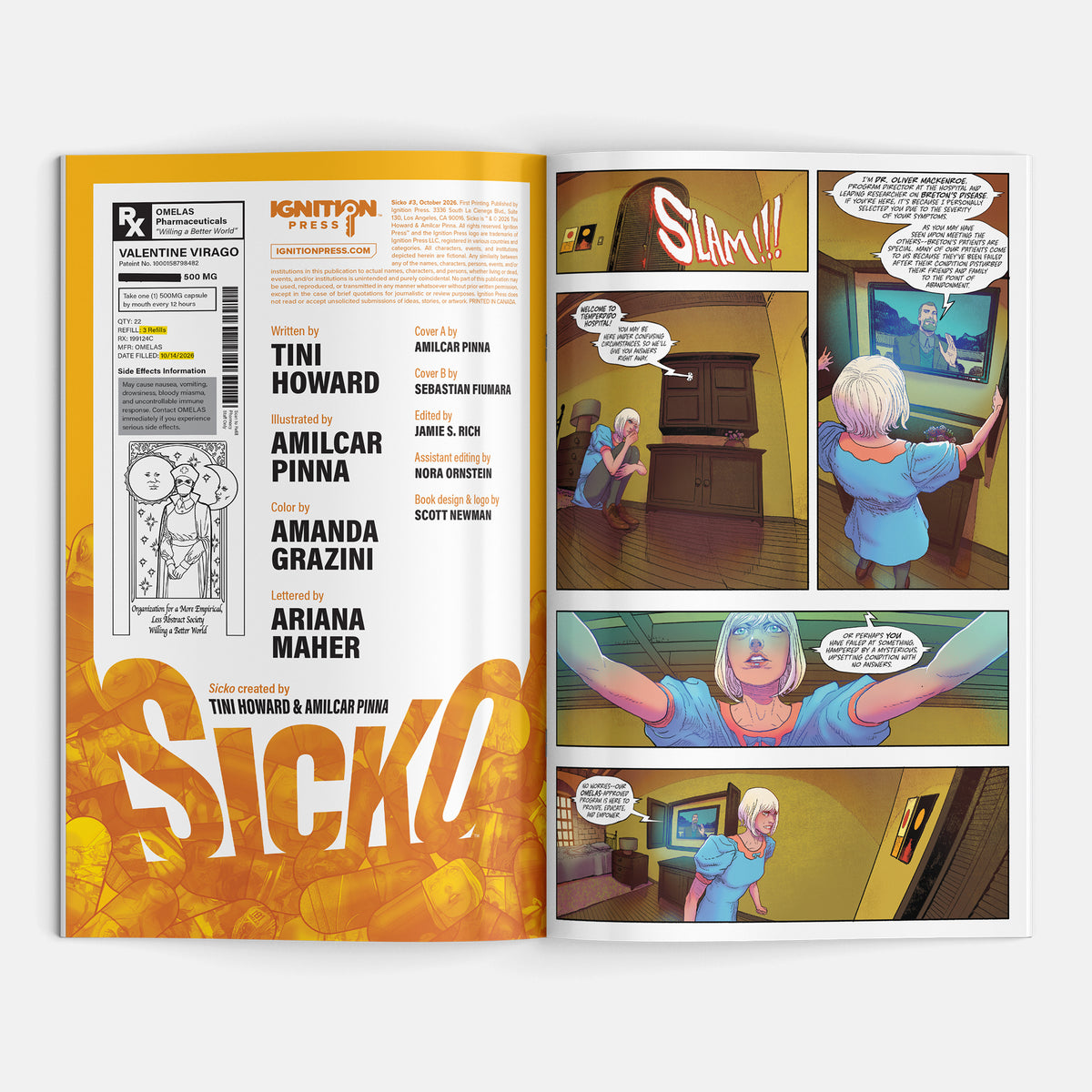 Sicko #3 Cover A Amilcar Pinna